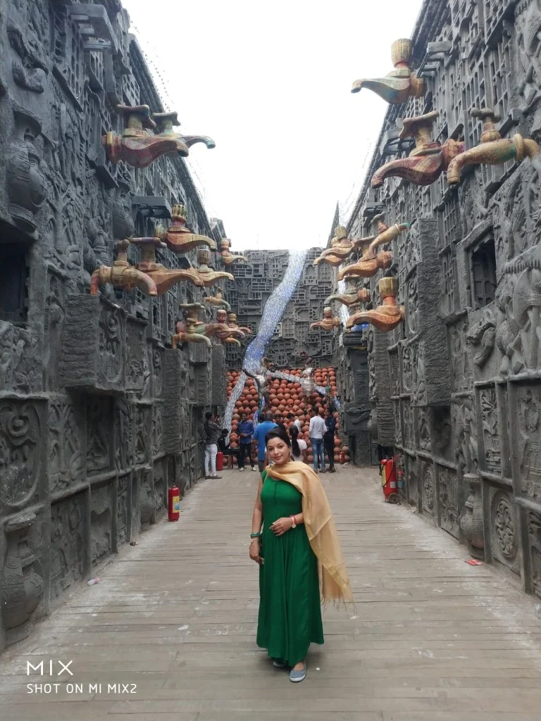 Water Conservation Pandal Stone Corridor with Taps Kolkata
