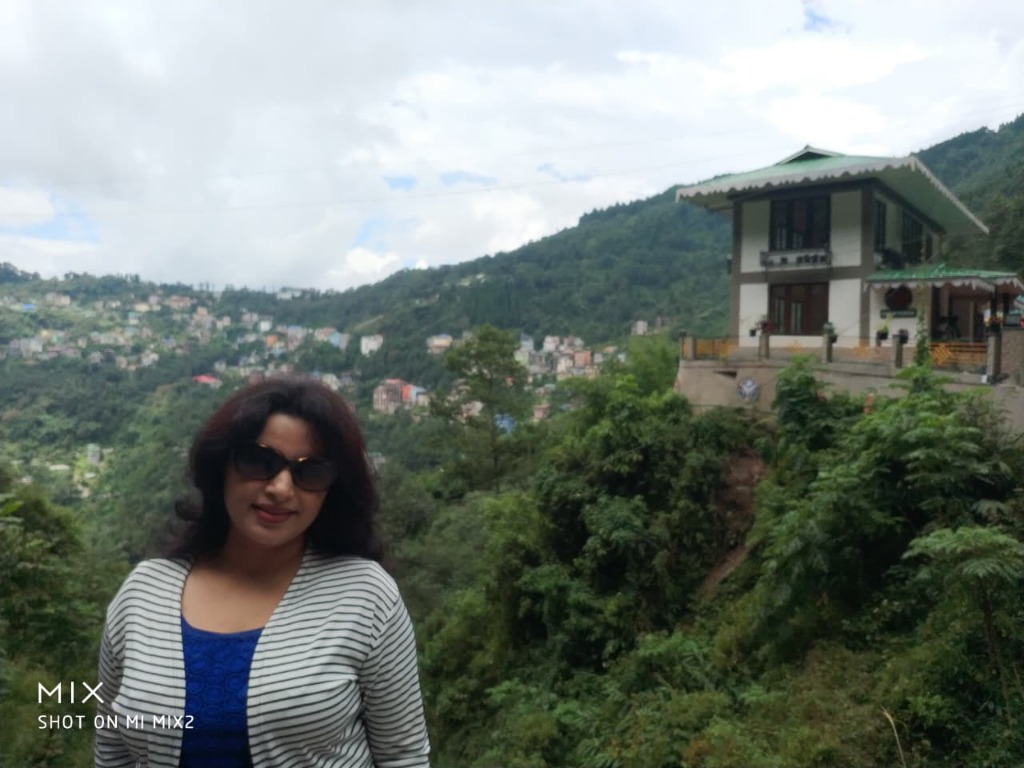 Valley view of Gangtok