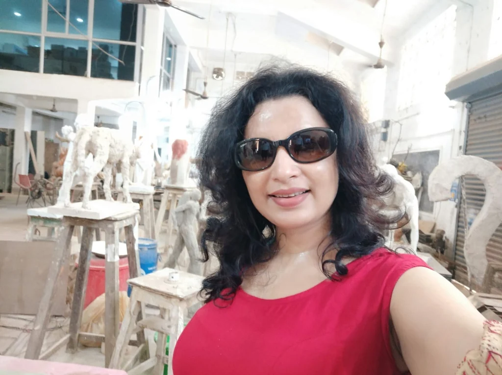 Inside Kala Bhavana Sculpture Studio