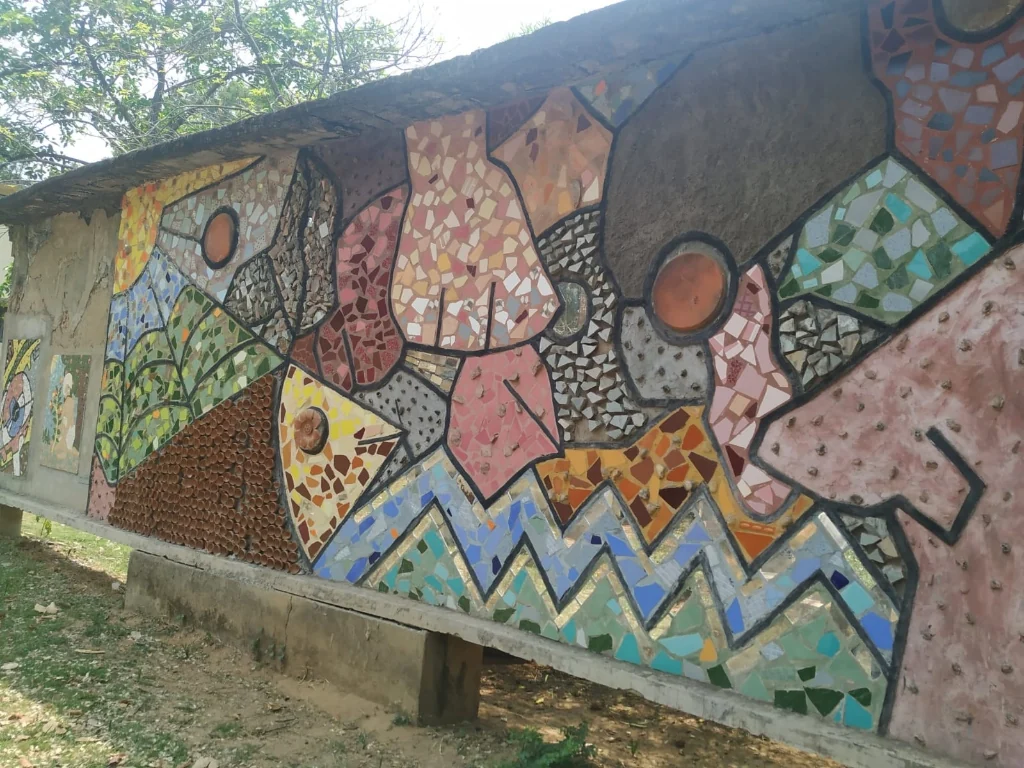Outdoor Mosaic Tile Wall Mural