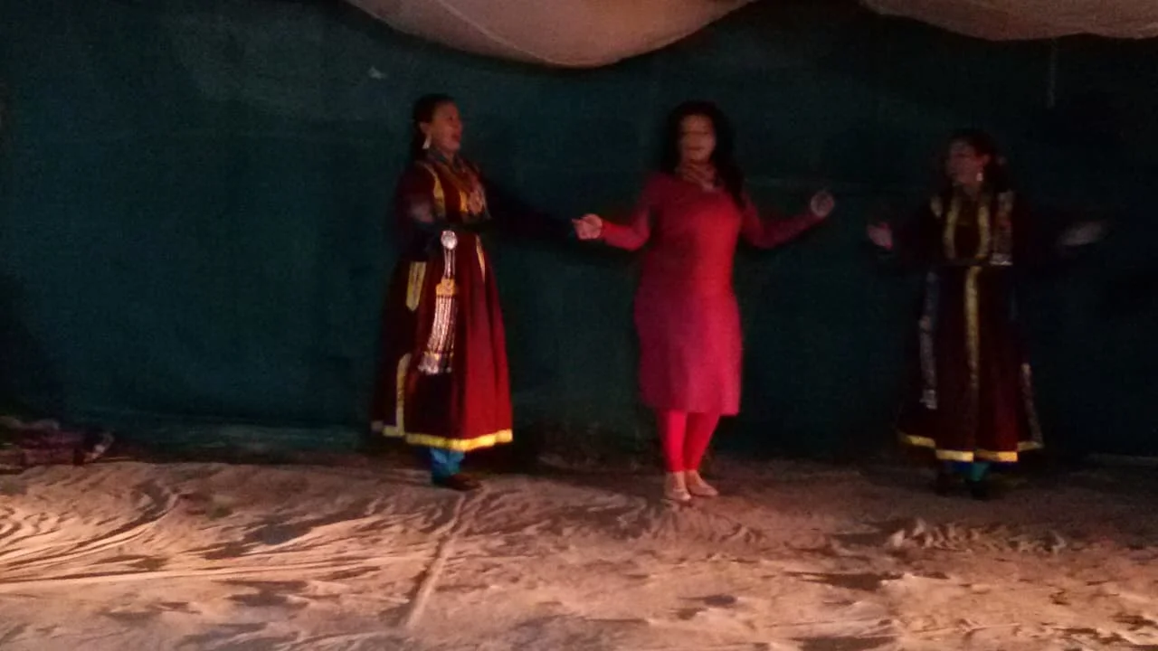 Traditional Ladakhi dance performance at Hunder.