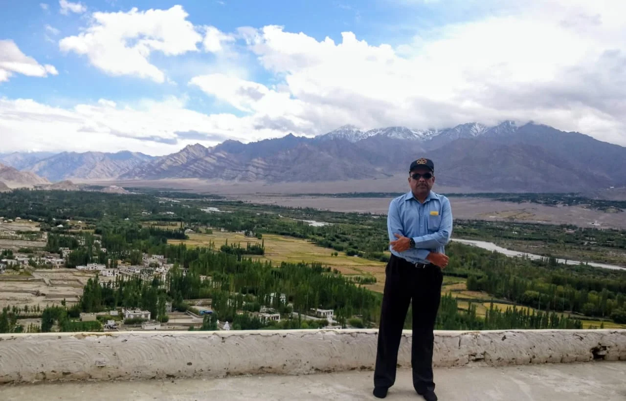 The magnificent 12-storey Thiksey Monastery perched on a hill in the Indus Valley