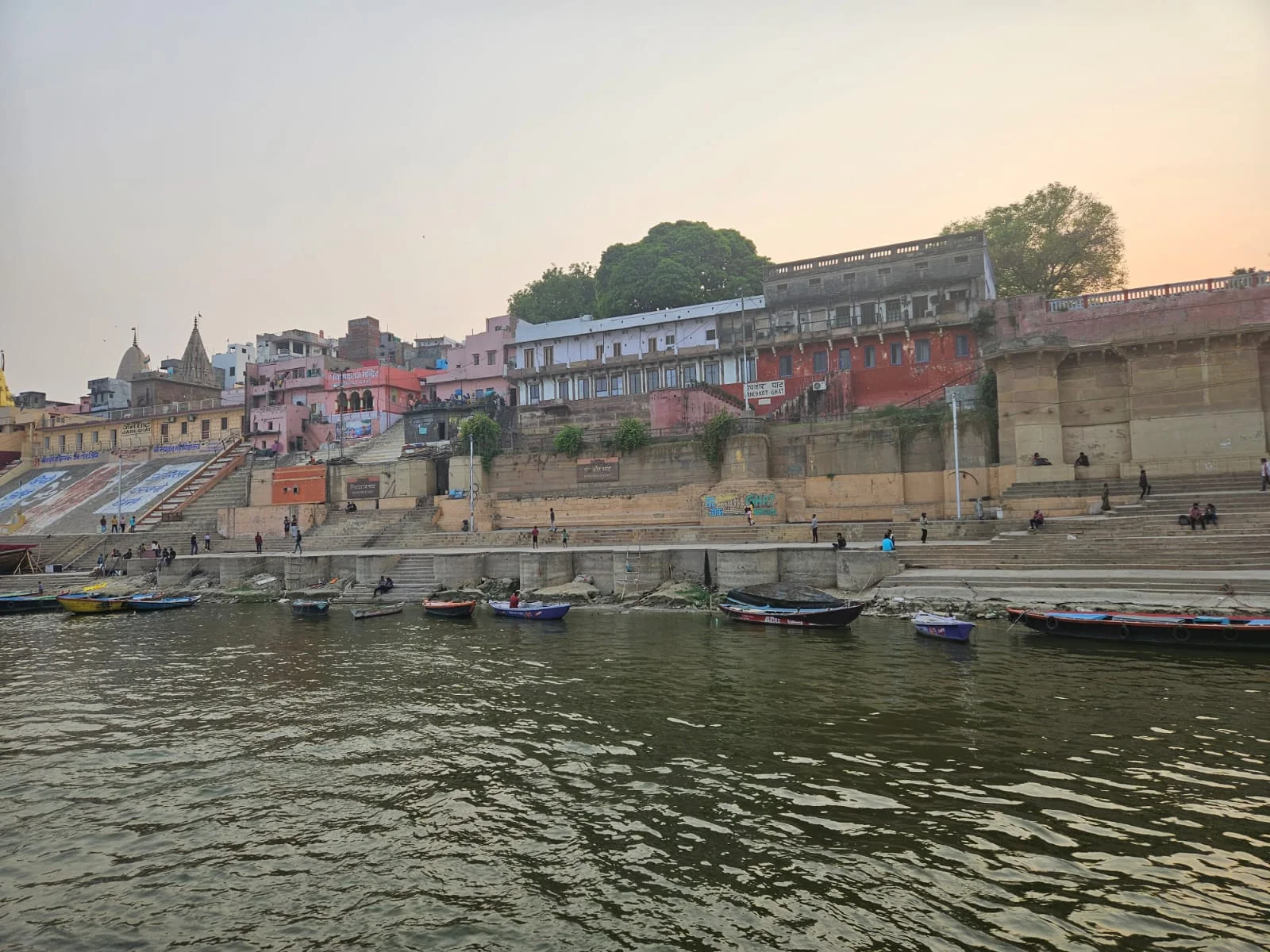 Entrance and spiritual courtyard of the historic Kaal Bhairav Temple in Varanasi