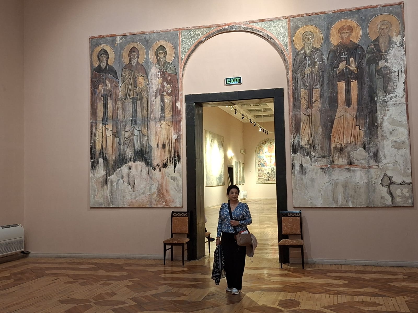 The grand halls and exhibits of National Gallery of Armenia in Yerevan